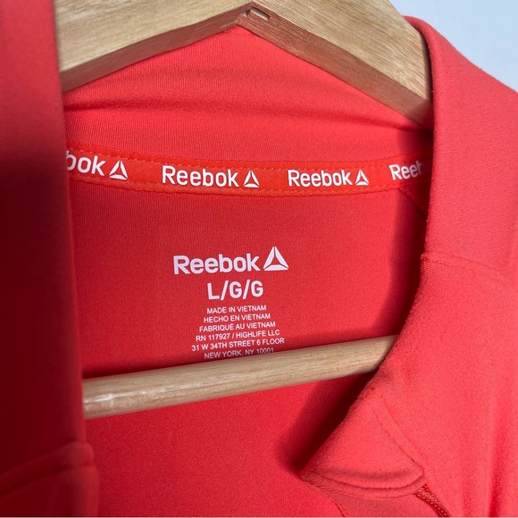 Reebok Athletic Performance 1/2 Zip Melon Pullover w Pockets (Large) - Picture 6 of 6